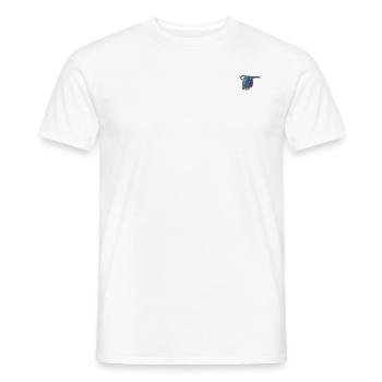 Blue Bird Graphic / Design / Illustration - Men's T-Shirt - white - Front - AI Model Male 178 dark (178cm)