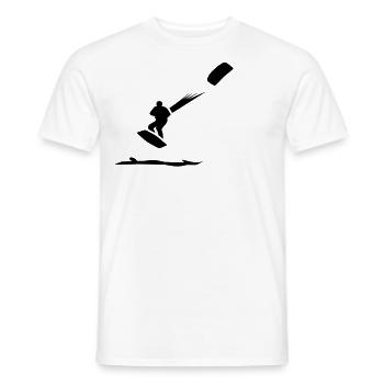 Kitesurfing - Männer T-Shirt - Weiß - Vorne - AI Model Male 178 dark (178cm)