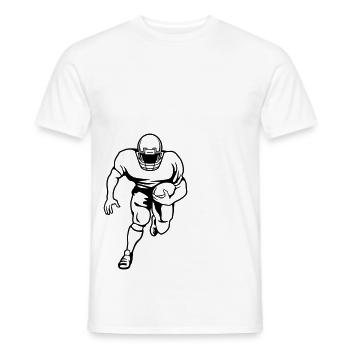 masterfitness_football player - Männer T-Shirt - Weiß - Vorne - AI Model Male 178 dark (178cm)