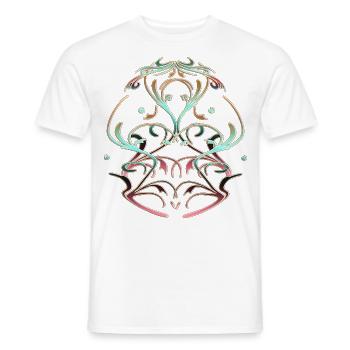 Ornements Motif Coloré - T-shirt homme - blanc - Devant - AI Model Male 178 dark (178cm)
