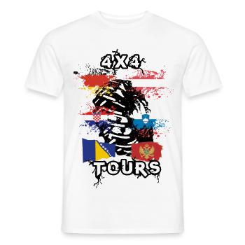 Tour de pays hors route - T-shirt homme - blanc - Devant - AI Model Male 178 dark (178cm)