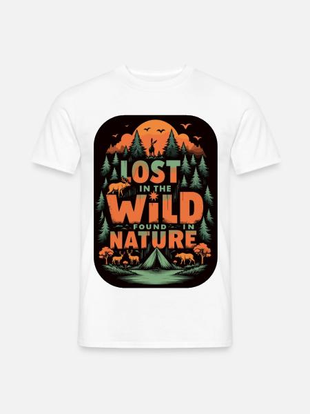 Camping dans la nature sauvage - T-shirt homme - blanc