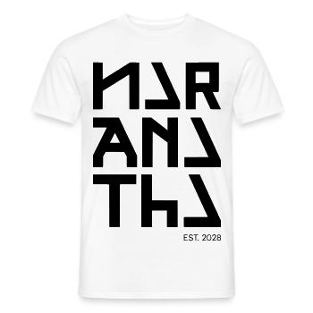 Maranatha – Sanfter Futurismus - Männer T-Shirt - Weiß - Vorne - AI Model Male 178 dark (178cm)