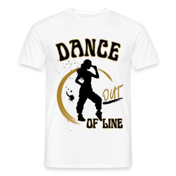 Tanze aus der Reihe - Männer T-Shirt - Weiß - Vorne - AI Model Male 178 dark (178cm)