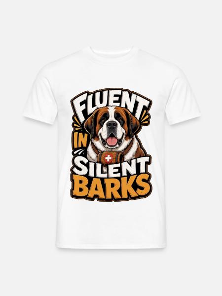 Sankt Bernhard - Männer T-Shirt - Weiß