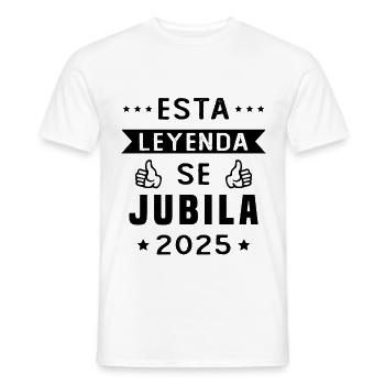 Regalo de jubilación Humor 2025, Jubilado en 2025 - T-shirt homme - blanc - Devant - AI Model Male 178 dark (178cm)