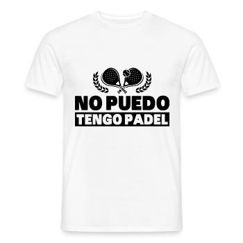 Ich kann nicht, ich habe Padel Tennis Padel Spieler - Männer T-Shirt - Weiß - Vorne - AI Model Male 178 dark (178cm)