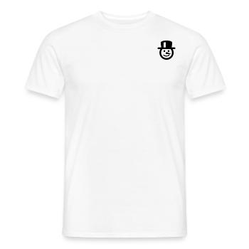 Schneemann Icon Winter Symbol Schnee Zeichen - Männer T-Shirt - Weiß - Vorne - AI Model Male 178 dark (178cm)