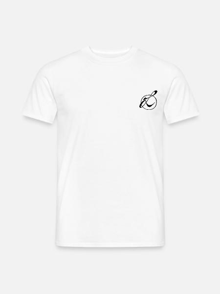 Typographisches L - Männer T-Shirt - Weiß