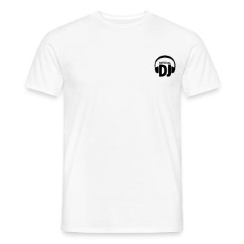 officiel DJ - techno dj musique - T-shirt homme - blanc - Devant - AI Model Male 178 dark (178cm)