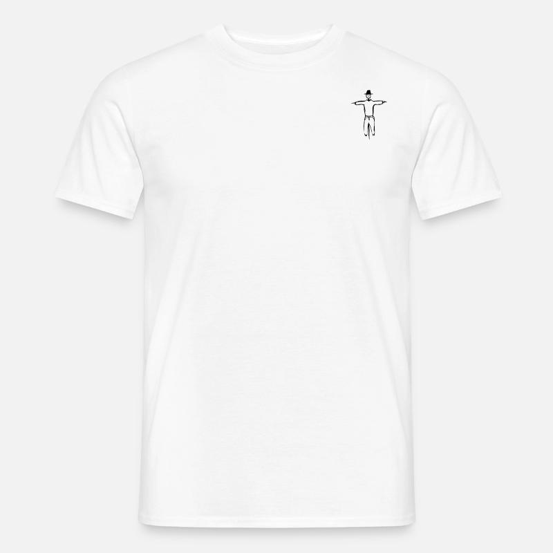 Vogelscheuche - Männer T-Shirt - Weiß