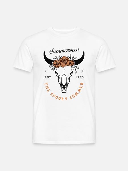 Summerween Festa a tema estivo Estetica di Halloween - T-shirt uomo - bianco