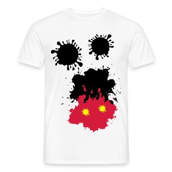 Mouse spots - Men's T-Shirt - white - Front - AI Model Male 178 dark (178cm)