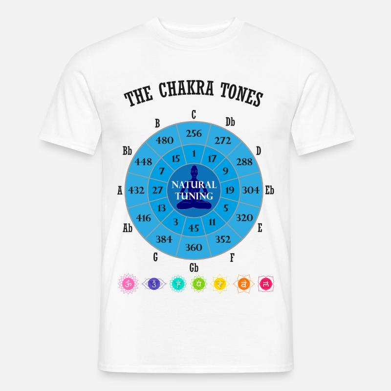 Die Chakra-Töne - Männer T-Shirt - Weiß