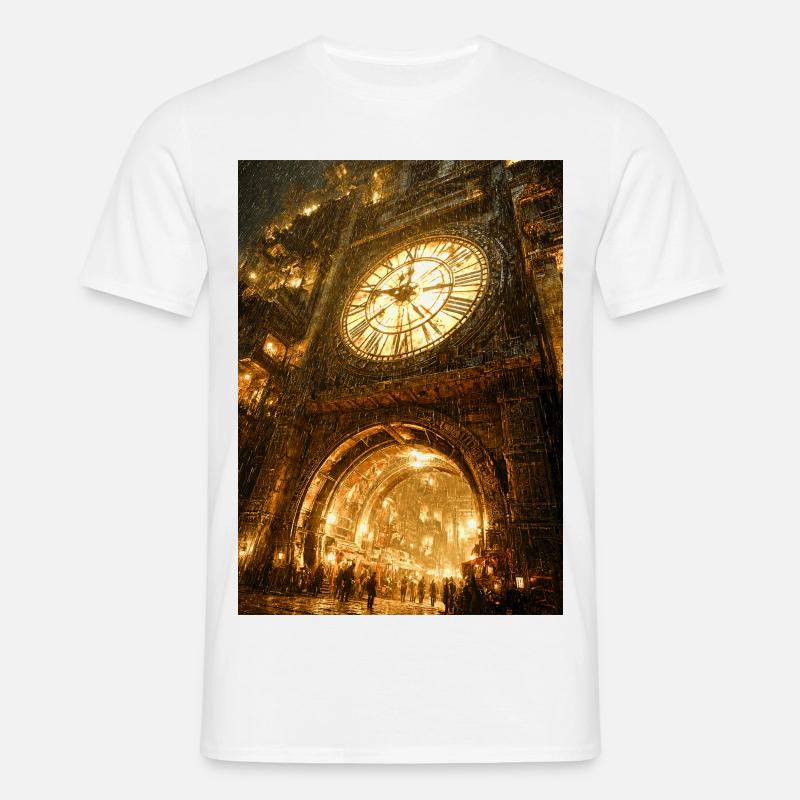 Vergoldeter Clockgate-Bogen - Männer T-Shirt - Weiß