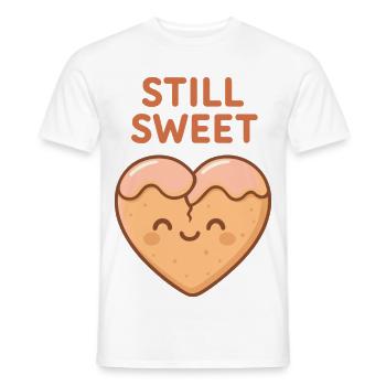 Coeur de biscuit encore doux - T-shirt homme - blanc - Devant - AI Model Male 178 dark (178cm)
