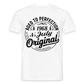 Juli 1968 – Legende der Gipfel und Berge - Männer T-Shirt - Weiß - Vorne - AI Model Male 178 dark (178cm)