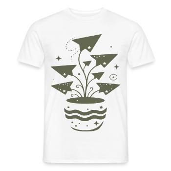 Magische Wachstumspflanze Explosiv - Männer T-Shirt - Weiß - Vorne - AI Model Male 178 dark (178cm)