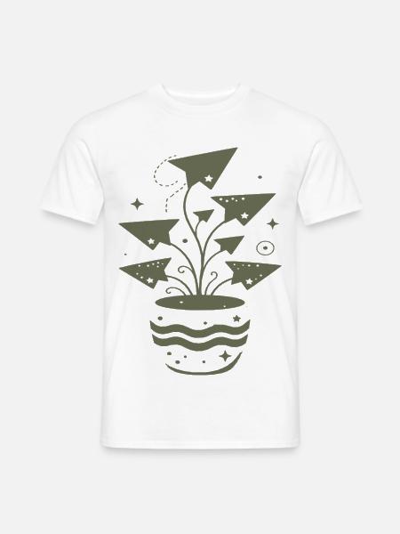 Magische Wachstumspflanze Explosiv - Männer T-Shirt - Weiß