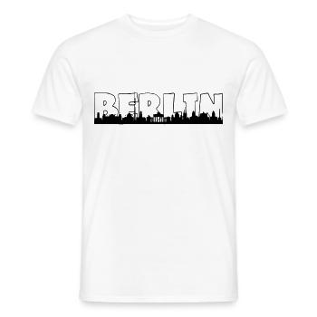 Berlin Skyline - Männer T-Shirt - Weiß - Vorne - AI Model Male 178 dark (178cm)