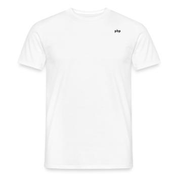 PHP Dev Life - Männer T-Shirt - Weiß - Vorne - AI Model Male 178 dark (178cm)