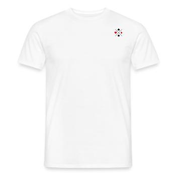 Card Game Symbols | Minimal | Multicolored - Men's T-Shirt - white - Front - AI Model Male 178 dark (178cm)