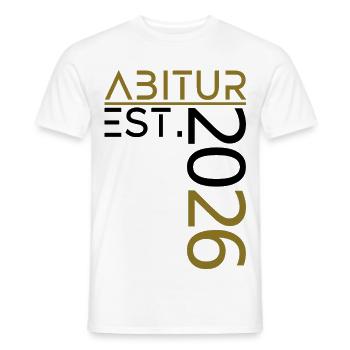 Abitur 2026 - T-shirt homme - blanc - Devant - AI Model Male 178 dark (178cm)