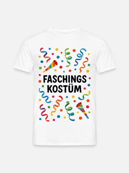 Fasching Kostüm Konfetti Faschingskostüm bunt - Männer T-Shirt - Weiß