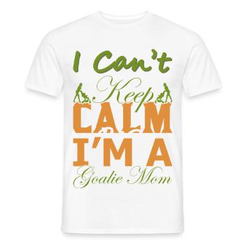 Cadeau drôle de maman gardien – Chemise Je n’arrive pas à garder son calme - T-shirt homme - blanc - Devant - AI Model Male 178 dark (178cm)