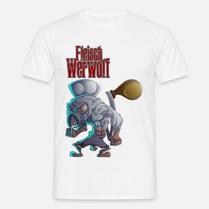 Fleischwerwolf - Männer T-Shirt - Weiß