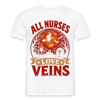 Infirmière Infirmière Halloween - T-shirt homme - blanc - Devant - AI Model Male 178 dark (178cm)
