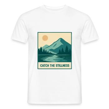 Vintage Nature - T-shirt homme - blanc - Devant - AI Model Male 178 dark (178cm)