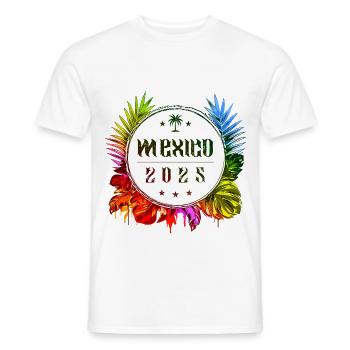 Mexiko 2025 Bunt - Männer T-Shirt - Weiß - Vorne - AI Model Male 178 dark (178cm)