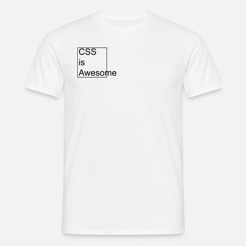 CSS is Awesome - Männer T-Shirt - Weiß