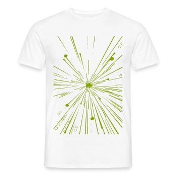 Limettenstern Explosionsdesign - Männer T-Shirt - Weiß - Vorne - AI Model Male 178 dark (178cm)