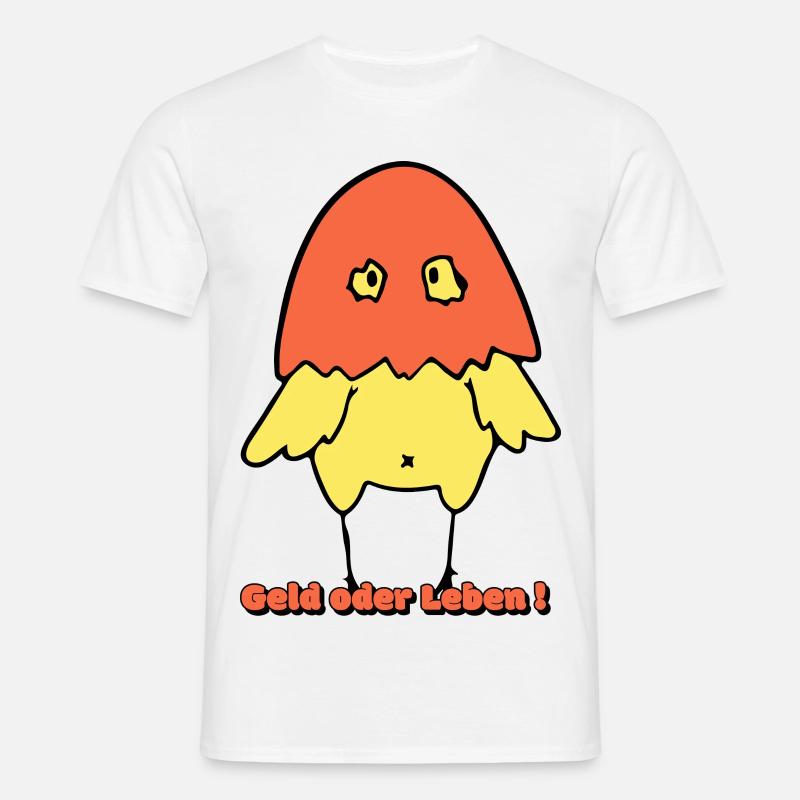 Geld oder Leben!  - Männer T-Shirt - Weiß