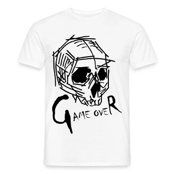 Fin du jeu - T-shirt homme - blanc - Devant - AI Model Male 178 dark (178cm)