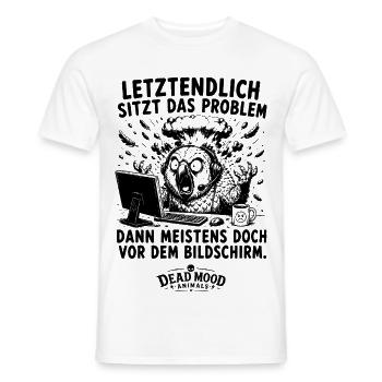 Lustiger Computer Spruch | Geschenk für Nerds - Männer T-Shirt - Weiß - Vorne - AI Model Male 178 dark (178cm)