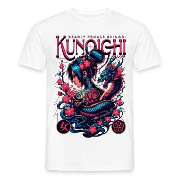 Kunoichi Deadly Grace - Männer T-Shirt - Weiß - Vorne - AI Model Male 178 dark (178cm)