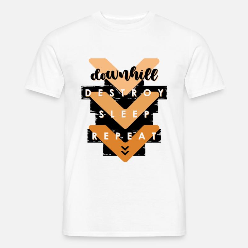 Downhill - Männer T-Shirt - Weiß