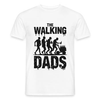 The Walking Dads – Father's Day Bachelor Party - Men's T-Shirt - white - Front - AI Model Male 178 dark (178cm)