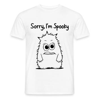 Désolé, je suis effrayant - Drôle de monstre - T-shirt homme - blanc - Devant - AI Model Male 178 dark (178cm)