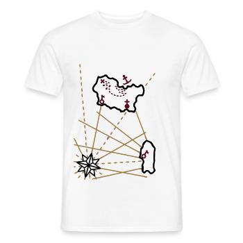 Schatz - Ankerplatz - 3 Farb Vektor - Männer T-Shirt - Weiß - Vorne - AI Model Male 178 dark (178cm)