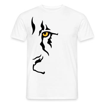 Œil de lion 2 (gauche) - T-shirt homme - blanc - Devant - AI Model Male 178 dark (178cm)