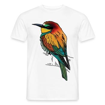 Bee-eater - Men's T-Shirt - white - Front - AI Model Male 178 dark (178cm)
