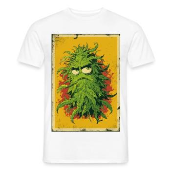 Grummelblatt Pop Art Cannabis - T-shirt homme - blanc - Devant - AI Model Male 178 dark (178cm)