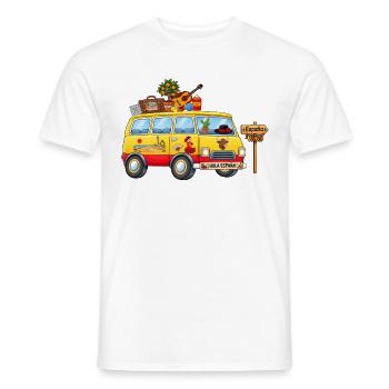 Spanien Camper Wohnmobil - Männer T-Shirt - Weiß - Vorne - AI Model Male 178 dark (178cm)