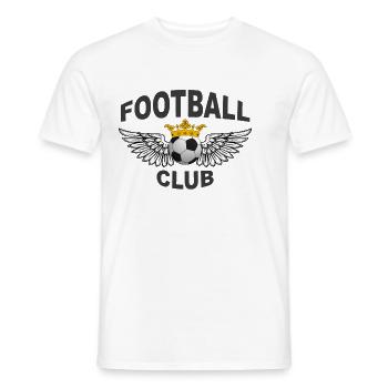 football - Männer T-Shirt - Weiß - Vorne - AI Model Male 178 dark (178cm)