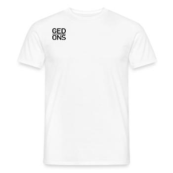 Gedöns - Minimalistisches Statement-Shirt - Männer T-Shirt - Weiß - Vorne - AI Model Male 178 dark (178cm)