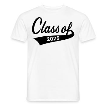 Classe de 2025 (Classe de graduation / B) - T-shirt homme - blanc - Devant - AI Model Male 178 dark (178cm)